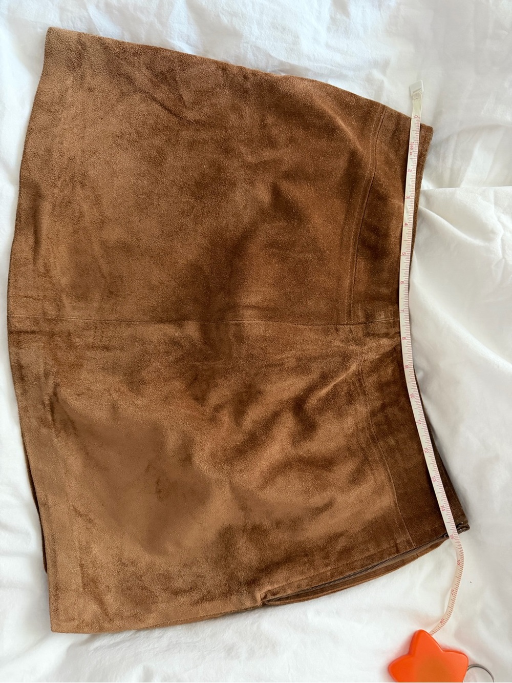 BCBGMaxAzria Brown Faux Suede Mini Skirt